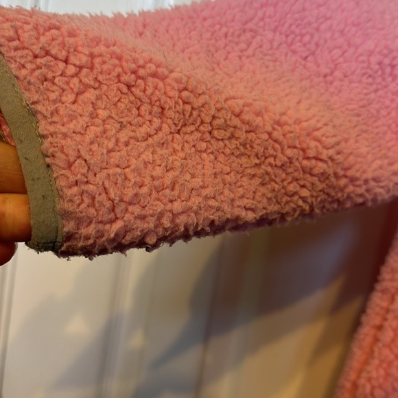 Pink Girls Sherpa Jacket with Gray Accents Size 4T - Picture 3 of 7